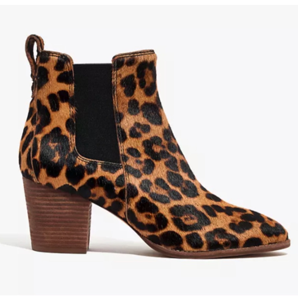 🆕MADEWELL Reagan Boot Leopard Calf Hair Print